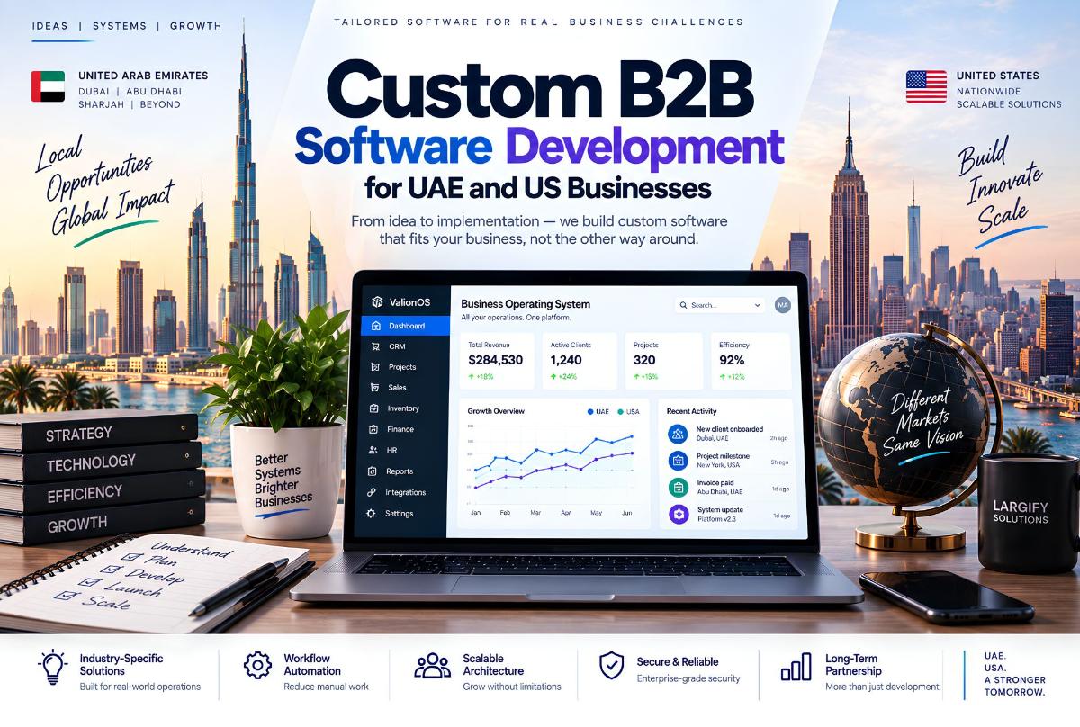 Custom B2B Software Development for UAE and US Businesses: When Should You Build a Custom System?