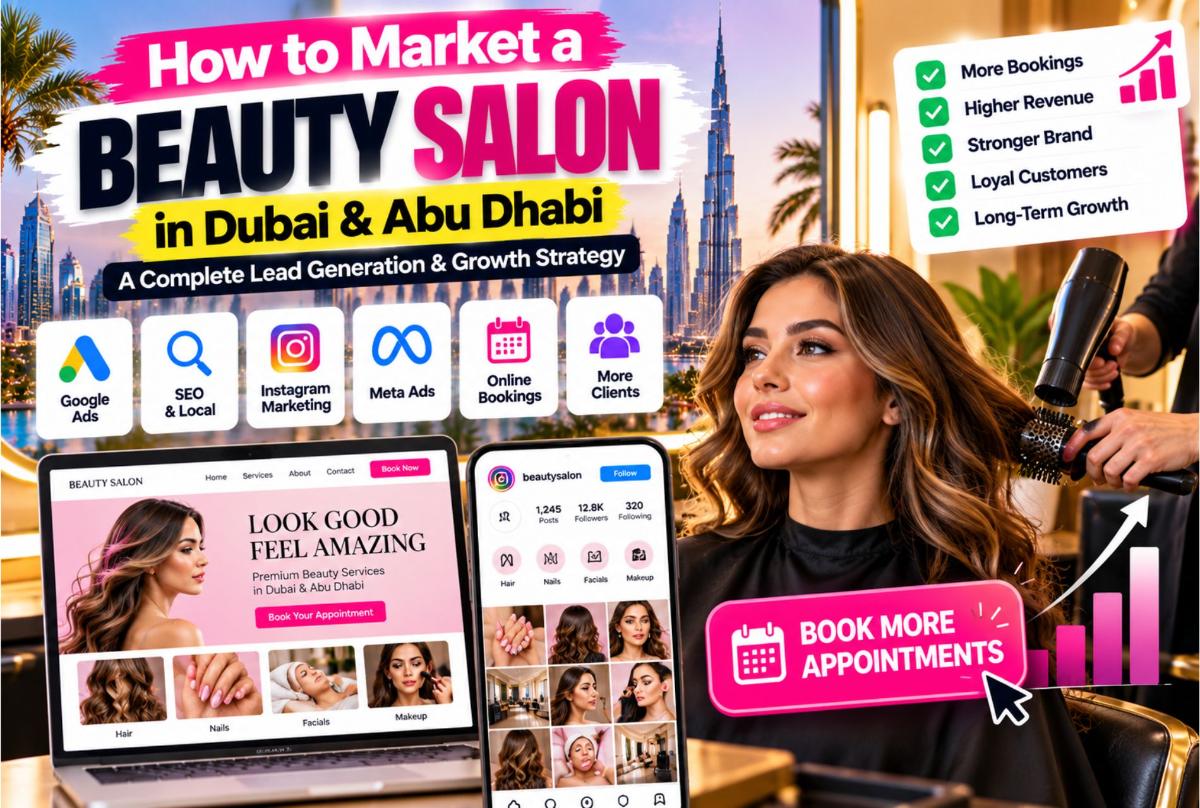 How to Market a Beauty Salon in Dubai & Abu Dhabi: A Complete Lead Generation & Customer Growth Strategy