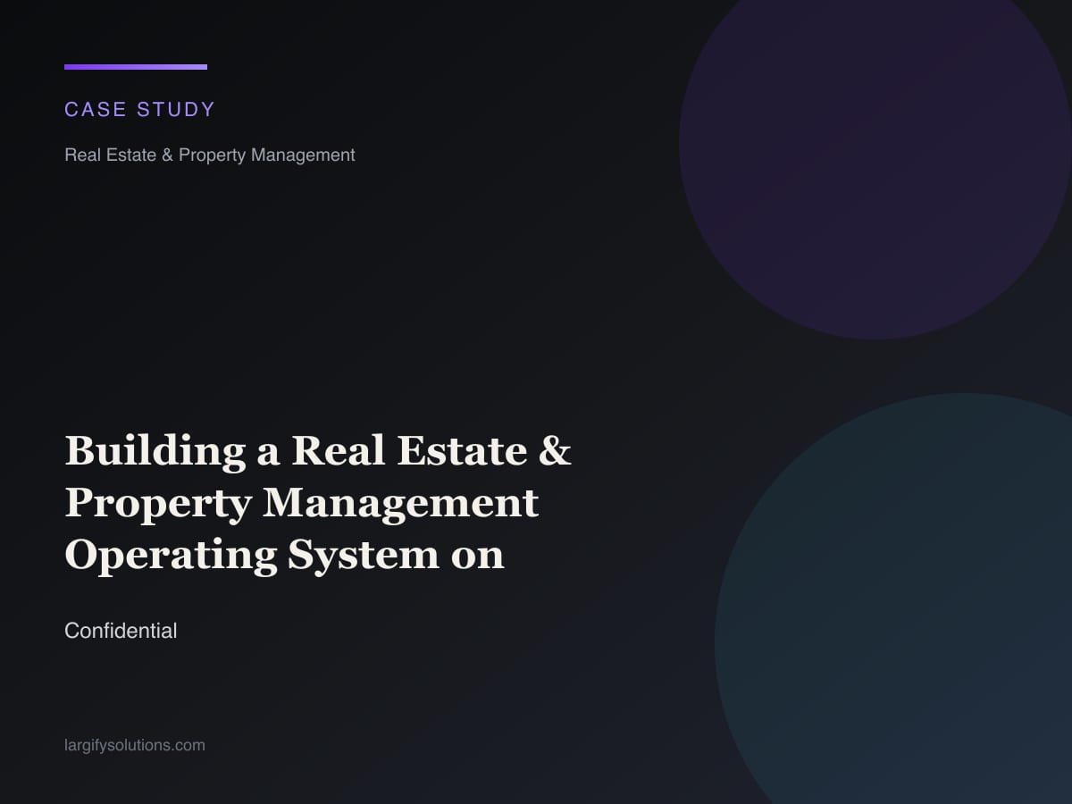 Building a Real Estate & Property Management Operating System on ValionOS